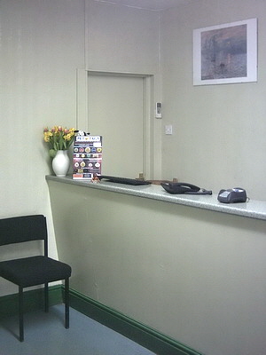 Air-conditioned reception area